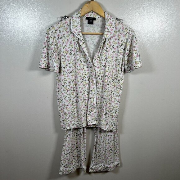 J.Crew Eco Dreamiest Short-Sleeve Pajama Set Size XXS Meadow Floral Lounge - Picture 1 of 14